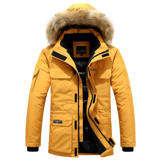 Cotton Men's Hooded Trend Coat Jacket