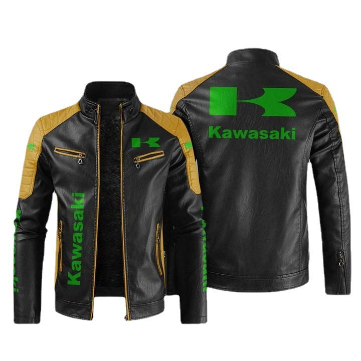 Kawasaki Motorcycle Leather Jacket