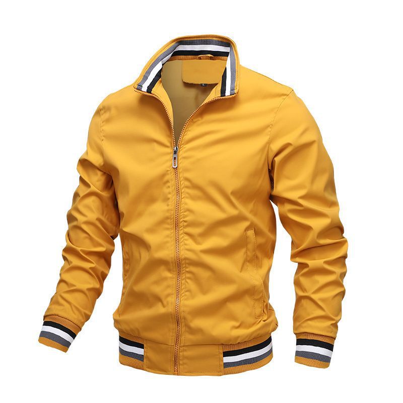 Baseball Unhooded Slim Fit Jacket