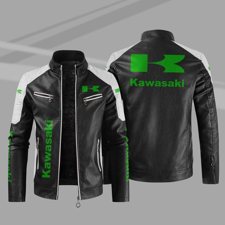 Kawasaki Motorcycle Leather Jacket