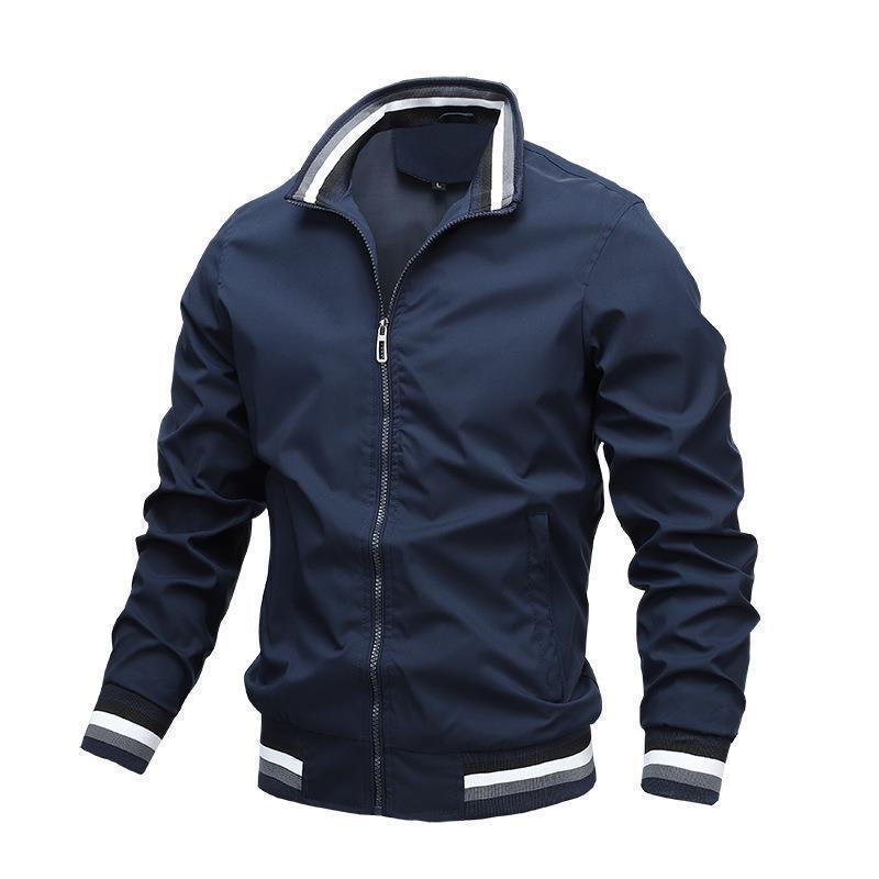 Baseball Unhooded Slim Fit Jacket