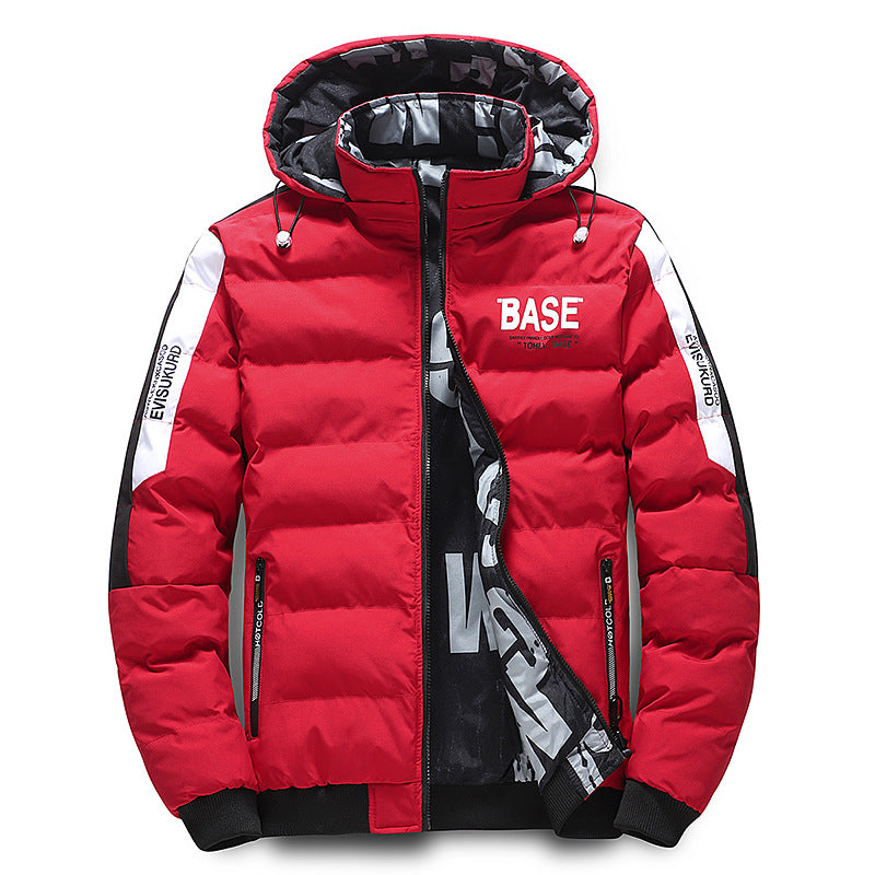 Base Cotton-Padded Winter Jacket For Men