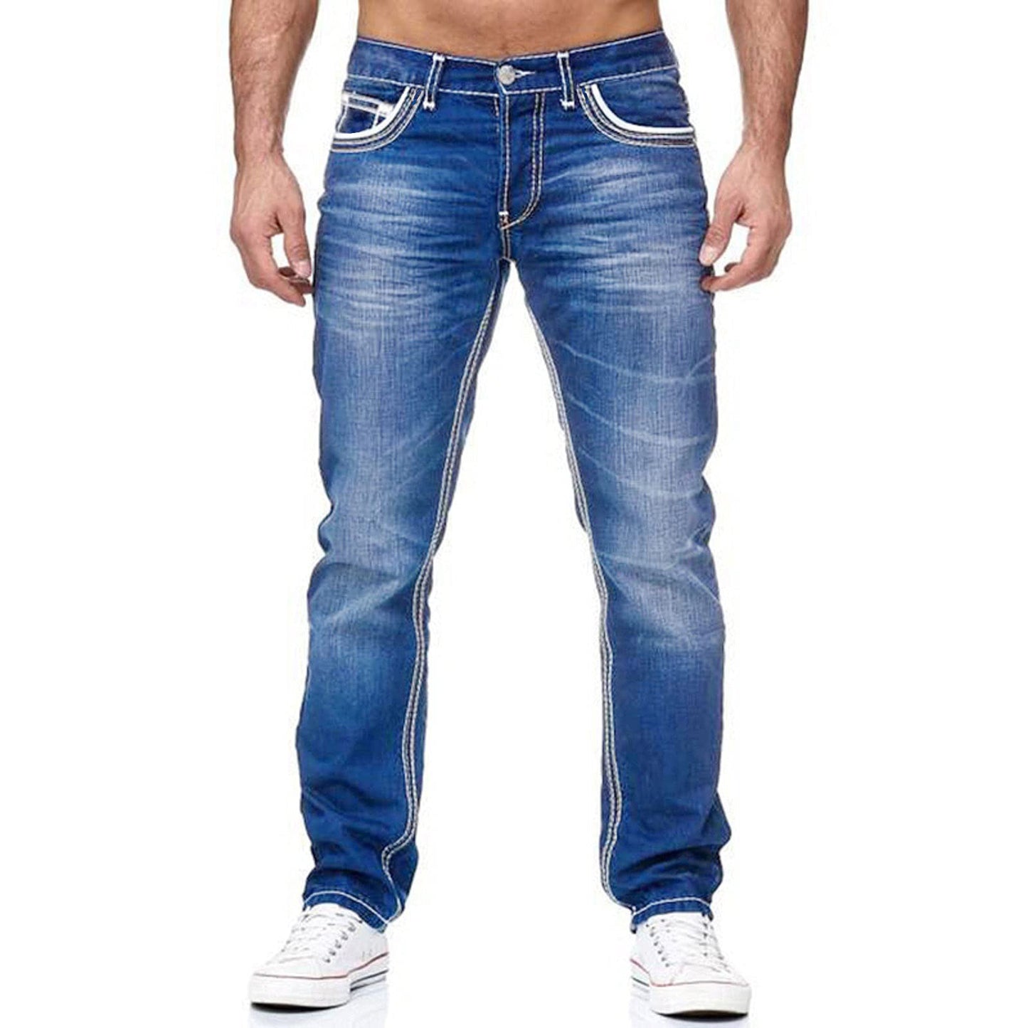 Men's Double-Line Casual Jeans