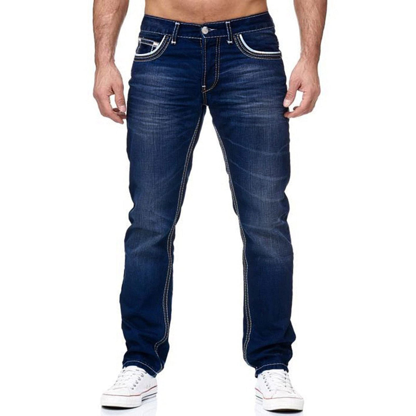 Men's Double-Line Casual Jeans