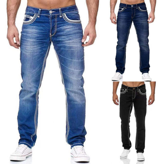 Men's Double-Line Casual Jeans