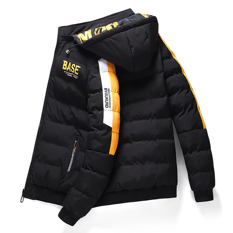 Base Cotton-Padded Winter Jacket For Men