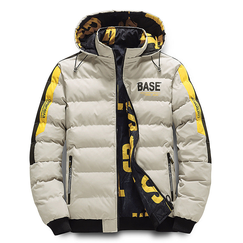 Base Cotton-Padded Winter Jacket For Men