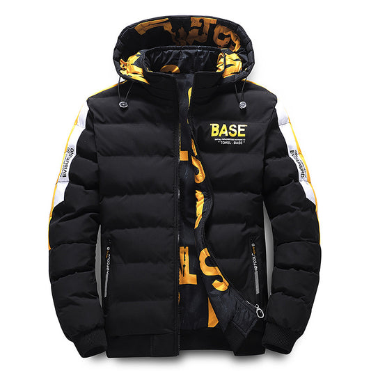 Base Cotton-Padded Winter Jacket For Men